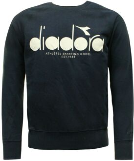 Diadora Sportswear Heren Navy Trui Blauw