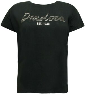 Diadora Sportswear Vrouwen Zwart T-Shirt - maat