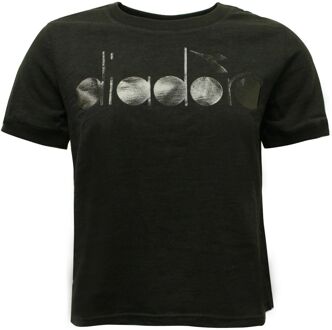 Diadora Sportswear Vrouwen Zwart T-Shirt - XL