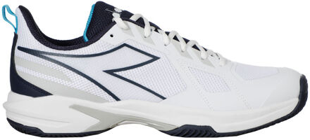 Diadora Trofeo 3 Tennisschoenen Heren-Wit,Donkerblauw - 42.5,44,44.5,45.5,46,47.5,48,49