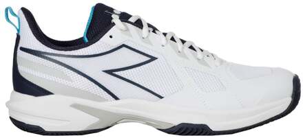 Diadora Trofeo 3 Tennisschoenen Heren-Wit,Donkerblauw - 49