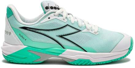 Diadora Trofeo 4 Allcourt schoen Dames-wit, zwart - 38.5