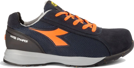 Diadora Werkschoen Glove Mds Text Low 181136 S1PS C9545 | Dark Navy Orange Fluo C9545 | Maat 46 - 8053607612611