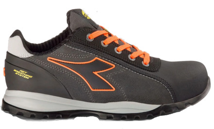 Diadora Werkschoen Glove Net Laag Pro 181124 S3 Grijs/oranje | Grijs/Oranje | Maat 47 - 8053607615438