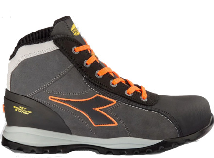 Diadora Werkschoen Glove Net Mid Pro 181123 / 173527 S3L Asfalt/Oranje | Asfalt/Oranje Fluo | Maat 39 - 8053607615056