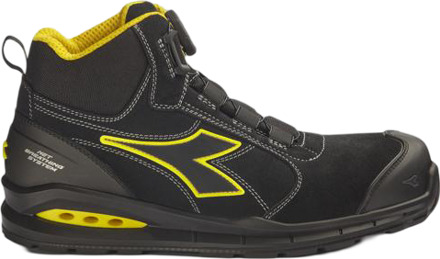 Diadora Werkschoen Run NET AB MSTR BOA MID S3S 182533 | Zwart | Maat 48 - 8054795144243