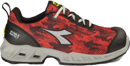 Diadora Werkschoen Shark Si Low 181159 S1PS C1462 | Black Red C1462 | Maat 45 - 8053607616787