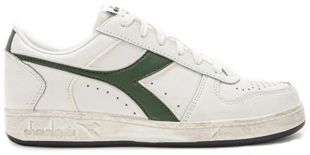 Diadora Witte/Groene Leren Sneaker Diadora , White , Heren - 42 Eu,44 1/2 Eu,40 EU