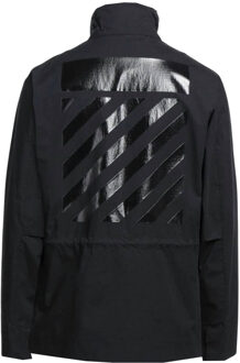Diag Tab Black Field Jacket - maat L Zwart