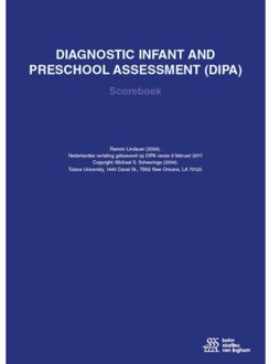 Diagnostic Infant And Preschool Assessment (Dipa) Scoreboek - Ramon Lindauer