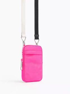 Diagonale One-schouder Mobiele Telefoon Zak, Afneembare En Verstelbare Schouderriem Mobiele Telefoon Zak, dames Kleine Tas Ins roos rood