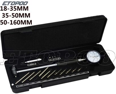 Dial Bore Gauge Gat Diameter Meten Gauge Binnendiameter Schaal Cilinder Volume Meter Dial Indicator 18-35 35-50 50-160Mm 35-50MM