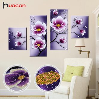 Diamant Borduurwerk Bloemen Speciale Vormige Multi-Foto 'S Diy 5D Diamant Schilderen Kruissteek Mozaïek Muur Decor Orchidee