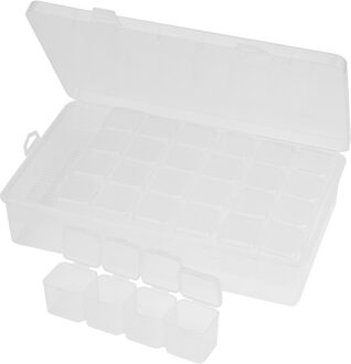 Diamant Borduurwerk Schilderij Tool 28 Slots Diamant Schilderij Gereedschapskist Borduurwerk C Apr29