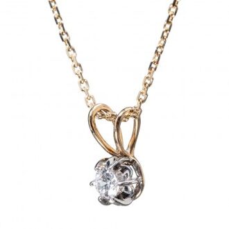 Diamant-gouden ketting