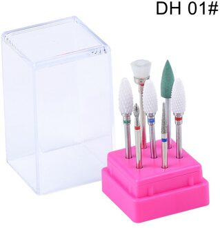 Diamant Keramische Carbide Nail Boor Draaien Braam Frezen Nail Cutter Bits Voor Manicure Pedicure Tool Elektrische Boor Machine DH01