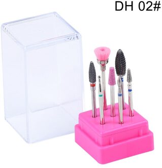 Diamant Keramische Carbide Nail Boor Draaien Braam Frezen Nail Cutter Bits Voor Manicure Pedicure Tool Elektrische Boor Machine DH02