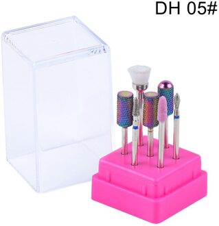 Diamant Keramische Carbide Nail Boor Draaien Braam Frezen Nail Cutter Bits Voor Manicure Pedicure Tool Elektrische Boor Machine DH05