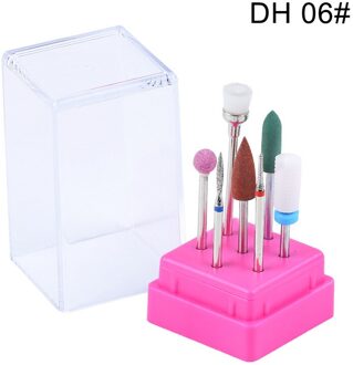 Diamant Keramische Carbide Nail Boor Draaien Braam Frezen Nail Cutter Bits Voor Manicure Pedicure Tool Elektrische Boor Machine DH06