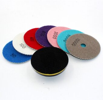 Diamant Polijsten Kit 100Mm Nat Of Droog Voor Graniet Stone Beton Marmer Polijsten Gebruik Slijpschijven Set 12 stuks