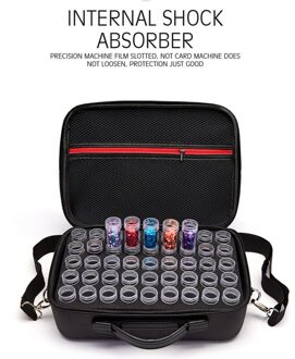 Diamant Schilderen Gereedschap Accessoires Opbergtas Carry Case Container Opbergdoos 54 Flessen Diamant Schilderen Hand Bag Tool zak 54pcemptybottles