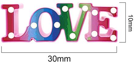 Diamant Schilderij Licht DIY LED 5D Diamant Schilderij Modeling Lamp Borduren Lamp Ster Vlinder Kerst