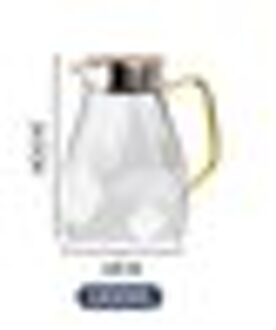 Diamant Textuur Glas Theepot Set Koud Water Jug Transparante Koffie Pot Thuis Hittebestendig Grote Capaciteit Setheatable Ketel 1.8L Teapot