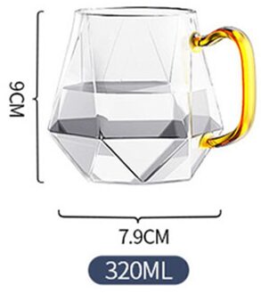 Diamant Textuur Glas Theepot Set Koud Water Jug Transparante Koffie Pot Thuis Hittebestendig Grote Capaciteit Setheatable Ketel Cup