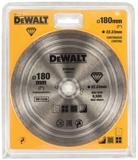 Diamantblad, met gesloten rand, Ø180mm/22.2mm - DT40206-QZ