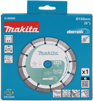 Diamantschijf 150x25,4x2,2mm| Segment - D-80092