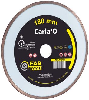 Diamantschijf "carla'o" D.180x2.4x5.4mm,al30/25.4/22.2