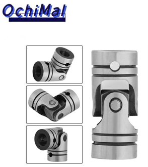 Diameter 16Mm/20Mm As Koppeling Motor Connector Shaft Coupler Diy Steering Staal Kruiskoppeling