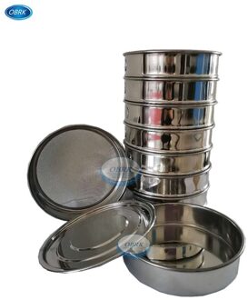 Diameter 200Mm Geweven Bodem Test Zeef Standaard Sample Screen Rvs Farmacopee Screen Zeef