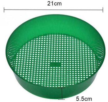 Diameter 21Cm Plastic Zeef Mesh Mand Zaad Bean Compost Bodem Pan Zeef Tuin Planten Tool