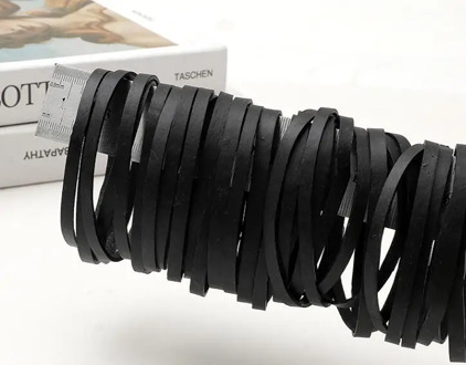 Diameter 50mm Solid Black Industrial Rubber Band Elastic Heavy Duty Rubbers For Packing Packaging 20/50/100 You Choose Quantity