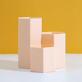 Diamond 3 Rooster Pen Houders Bureau Organizer Make Borstel Opslag Emmer Thuis Kantoor Opslag Desktop Decoratie Accessoires roze