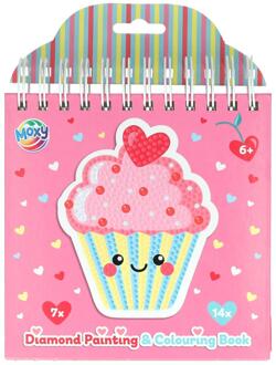 Diamond painting & kleur boek, 16x16cm multi