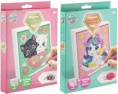 Diamond painting lijstje 15x15cm verschillende