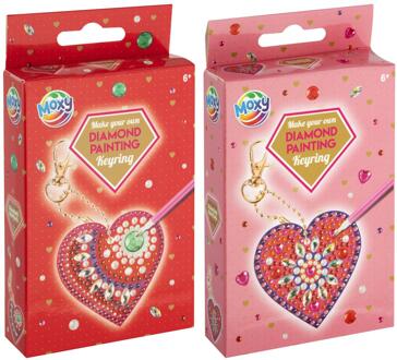 Diamond Painting sleutelhanger hart verschillende