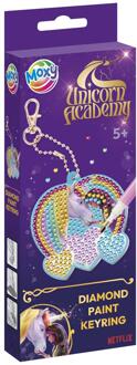 Diamond Painting Unicorn sleutelhanger multi