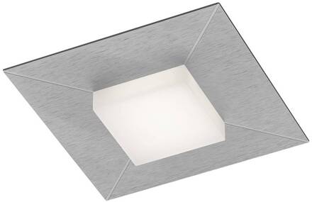 Diamond plafondlamp 17x17cm, zilver alu / grijs / zink