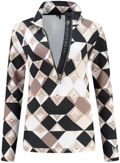 Diamond Ski Pully Dames M/38 Zwart dessin