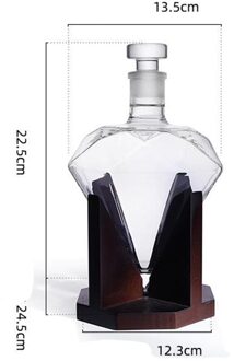 Diamond Whiskey Decanter Luxe Bourbon Wijn Schenker Cocktail Glas Houder