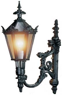 Diana buitenwandlamp, zwart transparant