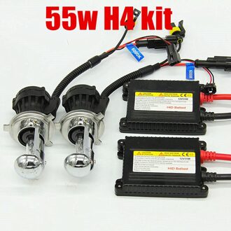 DIANSHI XENON DC HID Conversie Kit 12 v 55 w h4 hoge dimlicht Lamp Slim Ballast Auto Koplamp voor toyota 8000k wit blauw