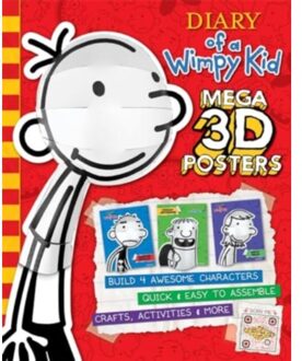 Diary Of A Wimpy Kid: Pop Heads - 3d Crafts - Scan The Qr Code To See How To Create Your Own Wall - Jeff Kinney