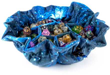 Dice bag with compartments Velvet Galaxy