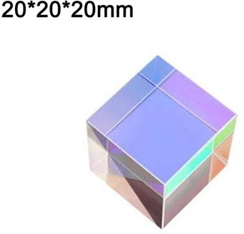 Dichroic Glas Optische Kleur X-Cube Vier Side Gepolijst Regenboog Experiment Prisma Voor Onderwijs 5*5*5mm K9 Glazen Kubus Q6D0 F