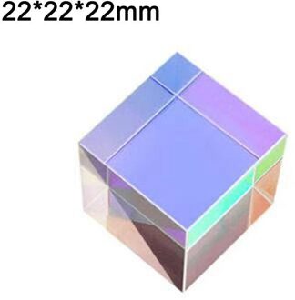 Dichroic Glas Optische Kleur X-Cube Vier Side Gepolijst Regenboog Experiment Prisma Voor Onderwijs 5*5*5mm K9 Glazen Kubus Q6D0
