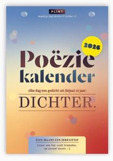DICHTER. poëziekalender 2026 - Dichters van Dichter. (ISBN: 9789493352575)